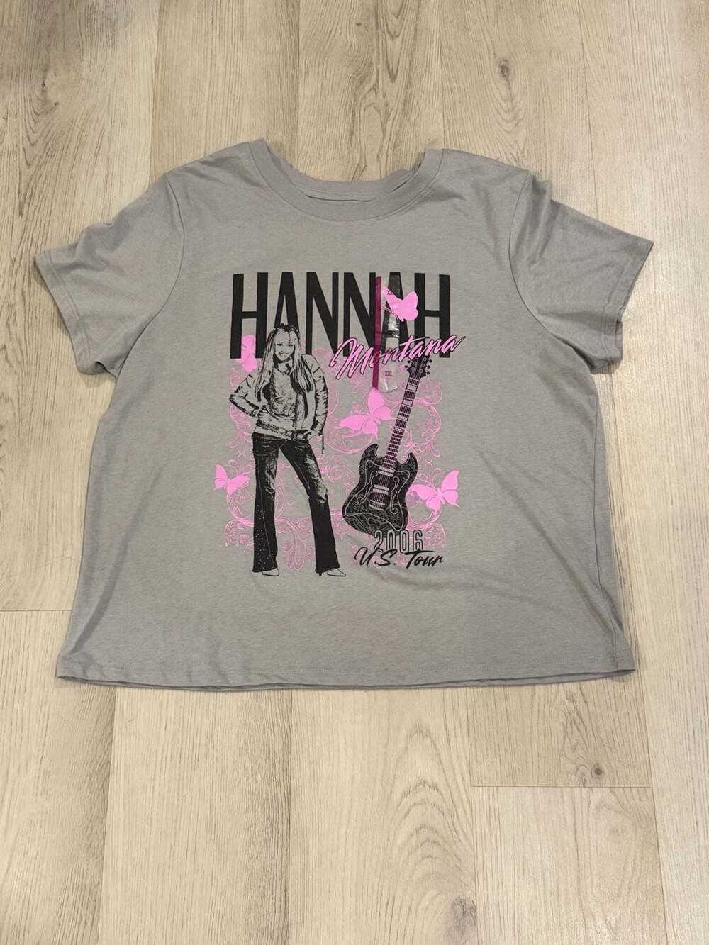 Disney Hannah Montana 2006 US Tour T-Shirt Size XXL Gray